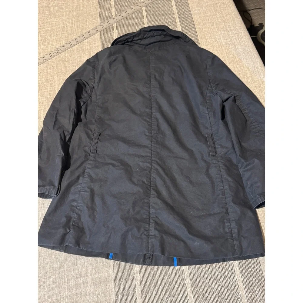 J Crew Navy Blue Cotton Waxed Look Utility Jacket‎ Womens Size 6
